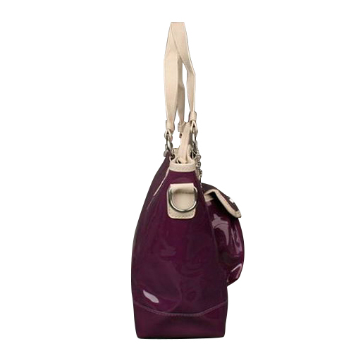 Coach Bleecker Riley Carryall Small Purple Satchels ECD | Women